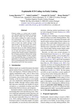 Explainable ICD Coding via Entity Linking