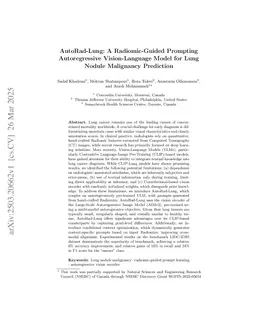 AutoRad-Lung: A Radiomic-Guided Prompting Autoregressive Vision-Language Model for Lung Nodule Malignancy Prediction