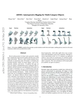 ARMO: Autoregressive Rigging for Multi-Category Objects