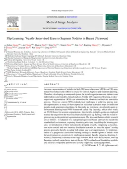Flip Learning: Weakly Supervised Erase to Segment Nodules in Breast Ultrasound