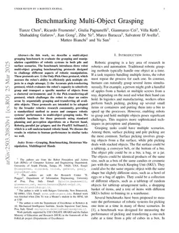 Benchmarking Multi-Object Grasping