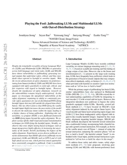 Playing the Fool: Jailbreaking LLMs and Multimodal LLMs with Out-of-Distribution Strategy