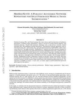 MedSegNet10: A Publicly Accessible Network Repository for Split Federated Medical Image Segmentation