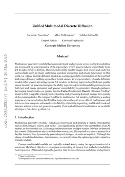 Unified Multimodal Discrete Diffusion