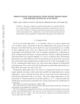 Permutation polynomials over finite fields from low-degree rational functions