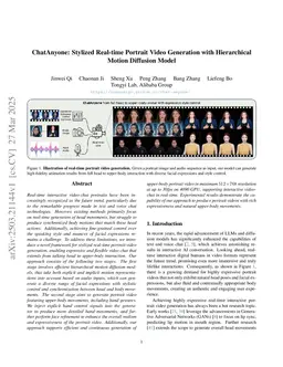 ChatAnyone: Stylized Real-time Portrait Video Generation with Hierarchical Motion Diffusion Model