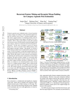 Recurrent Feature Mining and Keypoint Mixup Padding for Category-Agnostic Pose Estimation