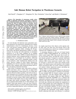 Safe Human Robot Navigation in Warehouse Scenario