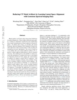 Reducing CT Metal Artifacts by Learning Latent Space Alignment with Gemstone Spectral Imaging Data