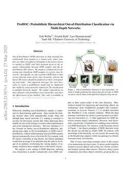 ProHOC: Probabilistic Hierarchical Out-of-Distribution Classification via Multi-Depth Networks