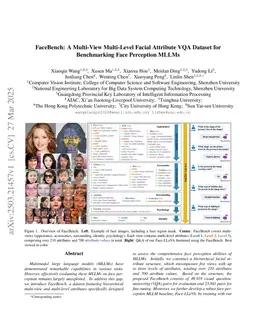 FaceBench: A Multi-View Multi-Level Facial Attribute VQA Dataset for Benchmarking Face Perception MLLMs