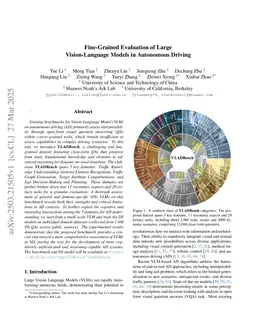 Fine-Grained Evaluation of Large Vision-Language Models in Autonomous Driving