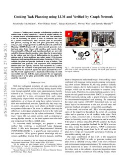 Cooking Task Planning using LLM and Verified by Graph Network