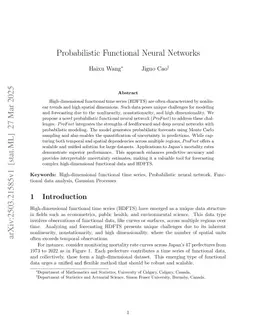 Probabilistic Functional Neural Networks