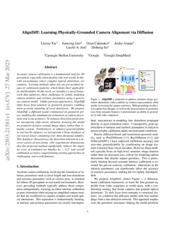 AlignDiff: Learning Physically-Grounded Camera Alignment via Diffusion