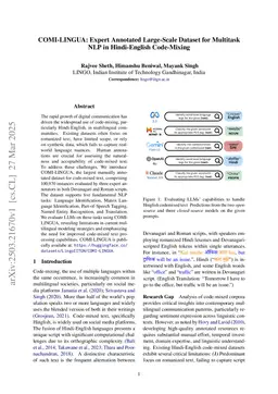 COMI-LINGUA: Expert Annotated Large-Scale Dataset for Multitask NLP in Hindi-English Code-Mixing