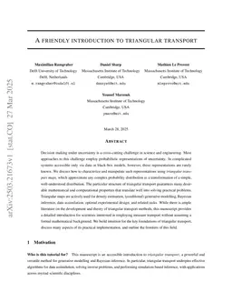 A friendly introduction to triangular transport