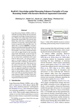 ReaRAG: Knowledge-guided Reasoning Enhances Factuality of Large Reasoning Models with Iterative Retrieval Augmented Generation
