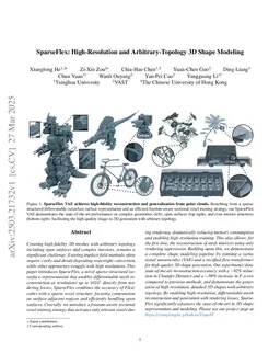 SparseFlex: High-Resolution and Arbitrary-Topology 3D Shape Modeling