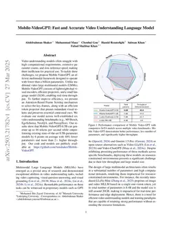 Mobile-VideoGPT: Fast and Accurate Video Understanding Language Model