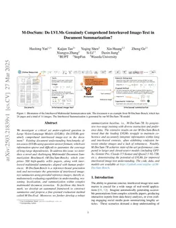 M-DocSum: Do LVLMs Genuinely Comprehend Interleaved Image-Text in Document Summarization?