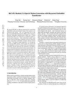 ReCoM: Realistic Co-Speech Motion Generation with Recurrent Embedded Transformer