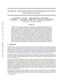 StarFlow: Generating Structured Workflow Outputs From Sketch Images