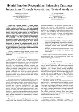 Hybrid Emotion Recognition: Enhancing Customer Interactions Through Acoustic and Textual Analysis