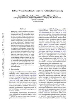 Entropy-Gated Branching for Efficient Test-Time Reasoning