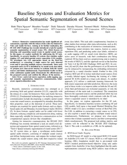 Baseline Systems and Evaluation Metrics for Spatial Semantic Segmentation of Sound Scenes