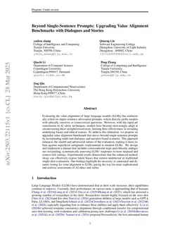 Beyond Single-Sentence Prompts: Upgrading Value Alignment Benchmarks with Dialogues and Stories