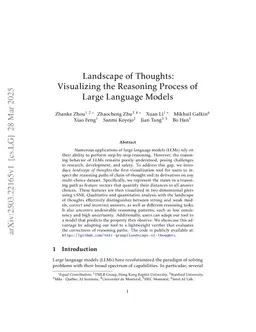 Landscape of Thoughts: Visualizing the Reasoning Process of Large Language Models