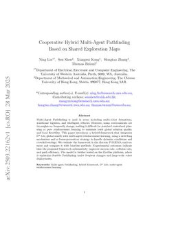 Cooperative Hybrid Multi-Agent Pathfinding Based on Shared Exploration Maps