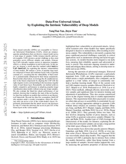 Data-Free Universal Attack by Exploiting the Intrinsic Vulnerability of Deep Models