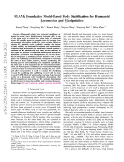 FLAM: Foundation Model-Based Body Stabilization for Humanoid Locomotion and Manipulation