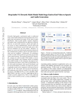 DeepAudio-V1:Towards Multi-Modal Multi-Stage End-to-End Video to Speech and Audio Generation