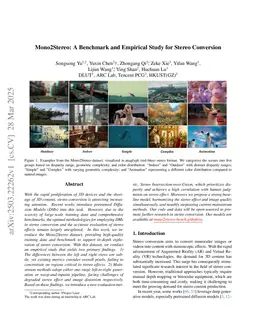 Mono2Stereo: A Benchmark and Empirical Study for Stereo Conversion