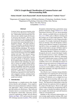 CFiCS: Graph-Based Classification of Common Factors and Microcounseling Skills