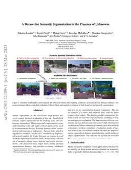 A Dataset for Semantic Segmentation in the Presence of Unknowns