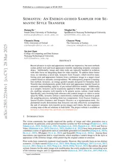 Semantix: An Energy Guided Sampler for Semantic Style Transfer