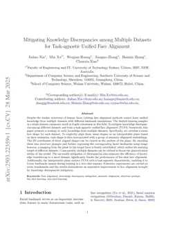 Mitigating Knowledge Discrepancies among Multiple Datasets for Task-agnostic Unified Face Alignment