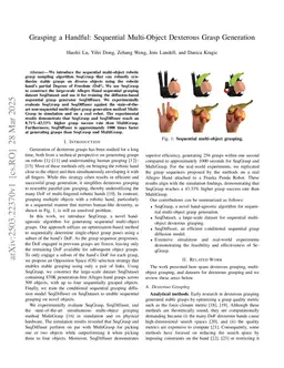 Grasping a Handful: Sequential Multi-Object Dexterous Grasp Generation
