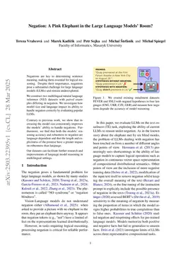 Negation: A Pink Elephant in the Large Language Models' Room?