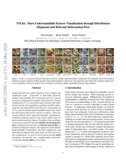 VITAL: More Understandable Feature Visualization through Distribution Alignment and Relevant Information Flow