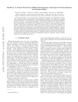 MixFunn: A Neural Network for Differential Equations with Improved Generalization and Interpretability