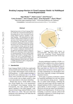 Breaking Language Barriers in Visual Language Models via Multilingual Textual Regularization