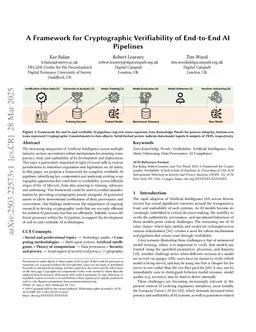 A Framework for Cryptographic Verifiability of End-to-End AI Pipelines
