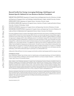 Beyond Vanilla Fine-Tuning: Leveraging Multistage, Multilingual, and Domain-Specific Methods for Low-Resource Machine Translation