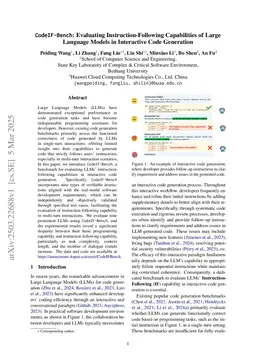 CodeIF-Bench: Evaluating Instruction-Following Capabilities of Large Language Models in Interactive Code Generation