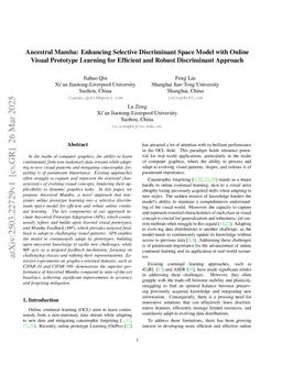 Ancestral Mamba: Enhancing Selective Discriminant Space Model with Online Visual Prototype Learning for Efficient and Robust Discriminant Approach